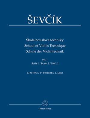 Ševcík, Otakar: School of Violin Technique op. 1