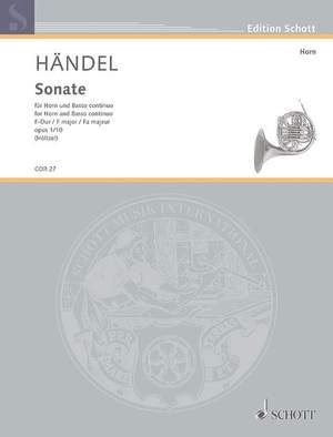 Handel, G F: Sonata F major op. 1/10