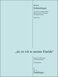 Helmut Schmidinger: Da Siz Ich In Meiner Einöde