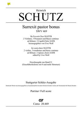 Schütz: Surrexit pastor bonus SWV 469