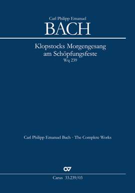 Bach, CPE: Morgengesang am Schöpfungsfeste Wq 239