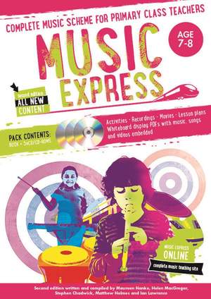 Music Express: Age 7-8 (Book + 3CDs + DVD-ROM)