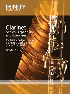 Trinity: Clarinet Scales Grades 1-8 from 2015