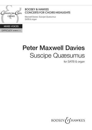 Maxwell Davies, Peter: Suscipe Quaesumus
