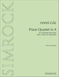 Gál, H: Piano Quartet in A