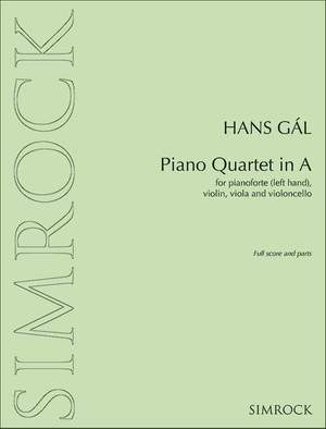 Gál, H: Piano Quartet in A