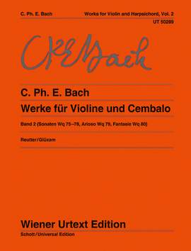 Bach, C P E: Werke für Violine und obligates Cembalo (Klavier) Vol. 2