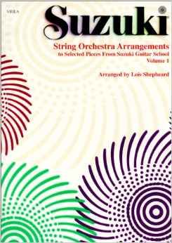 String Orchestra Arrangements to Selected Pieces from Suzuki Guitar School Volume 1: Viola