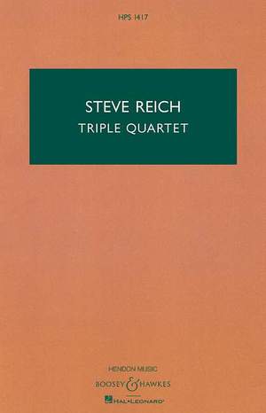 Reich, S: Triple Quartet