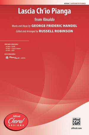 George Frideric Handel: Lascia Ch'io Pianga (from Rinaldo) SATB