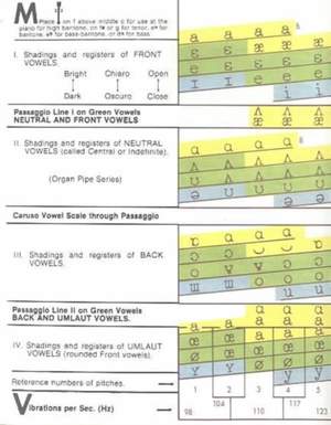 Coffins Vowel Chart
