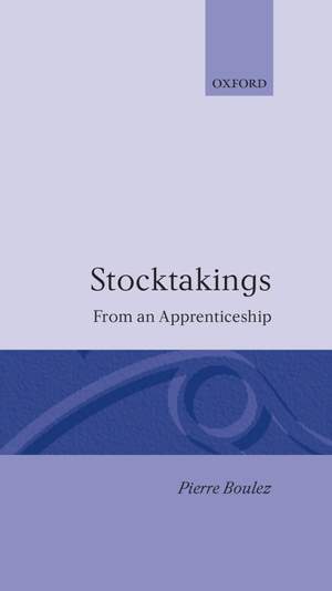 Stocktakings: From an Apprenticeship