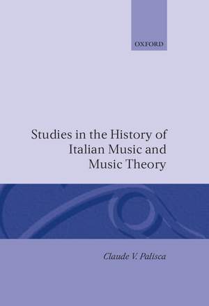 Studies in the History of Italian Music and Music Theory Product Image