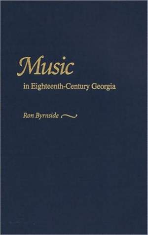 Music in Eighteenth-century Georgia