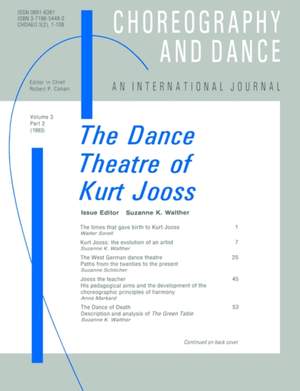 The Dance Theatre of Kurt Jooss