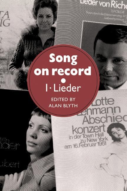 Song on Record Volume 1 Lieder
