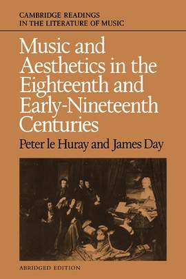 Music and Aesthetics in the Eighteenth and Early Nineteenth Centuries