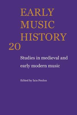 Early Music History Volume 20