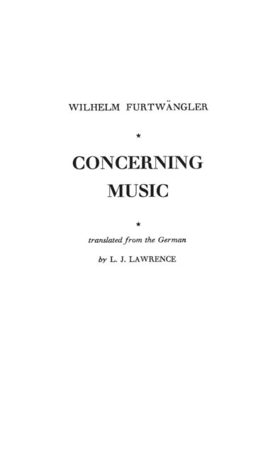 Concerning Music