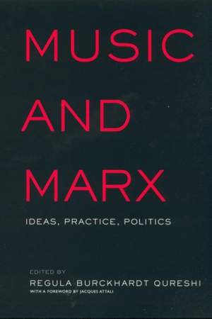 Music and Marx: Ideas, Practice, Politics
