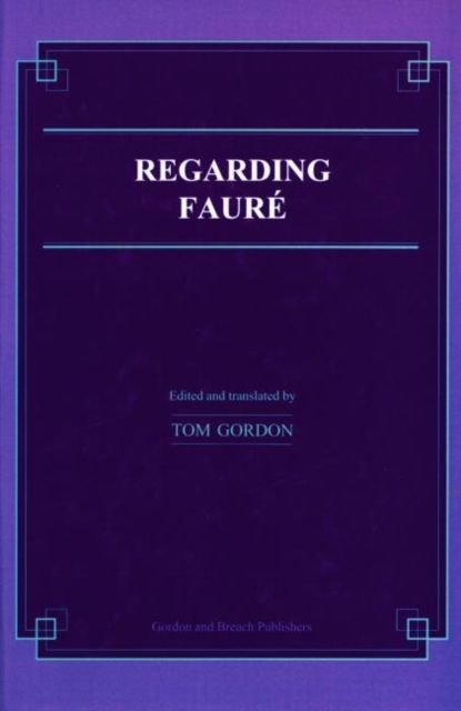 Regarding Faure