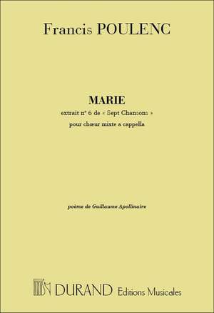 Francis Poulenc: Marie