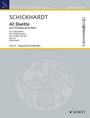 Schickhardt, J C: 42 Duets op. 38