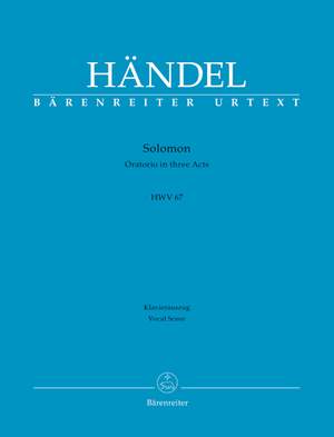 Händel, Georg Friedrich: Solomon HWV 67