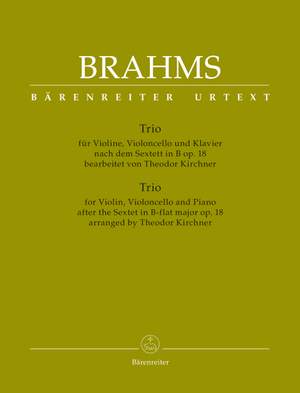 Brahms, Johannes: Trio für Violine, Violoncello und Klavier