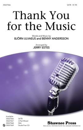 Abba Thank You For Music Estes Satb