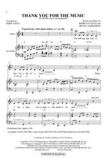 Abba Thank You For Music Estes Satb Product Image