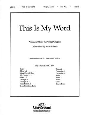 Pepper Choplin: This Is My Word
