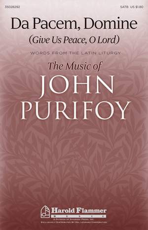 John Purifoy: Da Pacem, Domine