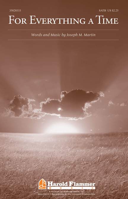 Joseph M. Martin: For Everything a Time