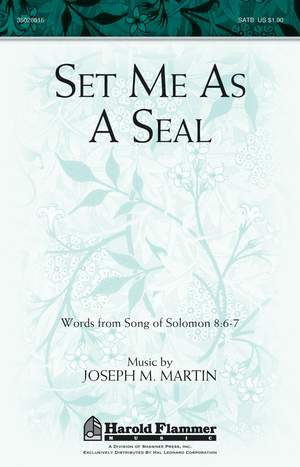 Joseph M. Martin: Set Me as a Seal