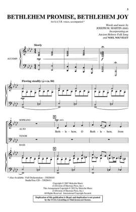 Joseph M. Martin: Bethlehem Promise, Bethlehem Joy