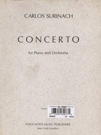 Carlos Surinach: Concerto for Piano and Orchestra (1973)