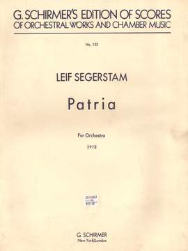 Leif Segerstam: Patria for Orchestra (1973)