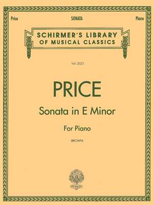 Florence Price: Sonata in E minor
