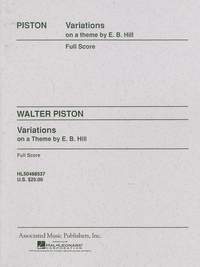 Walter Piston: Variations on a Theme by Edward Burlingame Hill