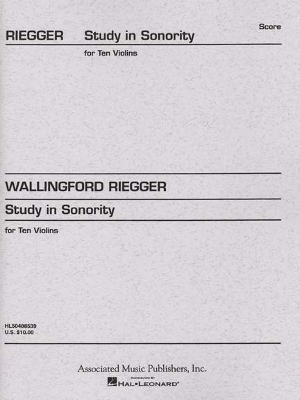 Wallingford Riegger: Study in Sonority, Op. 7