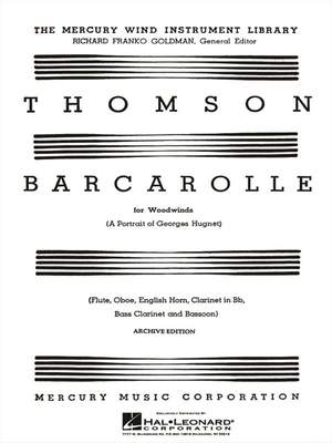Virgil Thomson: Barcarolle (A Portrait of Georges Hugnet)