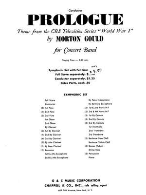 Morton Gould: Prologue (from CBS TV Production World War I)