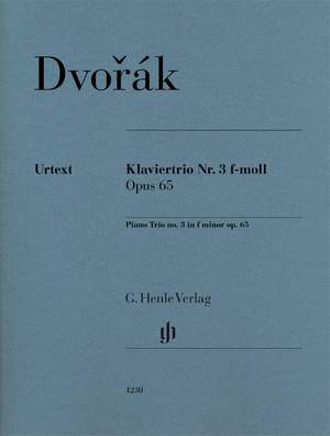 Dvořák, A: Piano Trio no. 3 op. 65