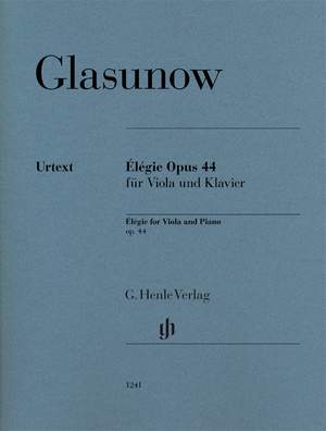 Glazunov, A: Élégie G minor op. 44