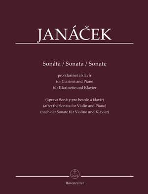 Janácek, Leos: Sonata for Clarinet and Piano