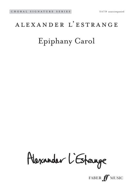 Alexander l'Estrange: Epiphany Carol. SATB (CSS)