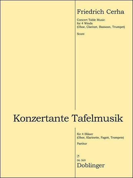 Friedrich Cerha: Concert Table Music