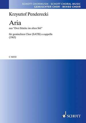 Penderecki, K: Aria