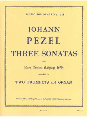 Pezel: 3 Sonatas-25-22-30Hora Decima